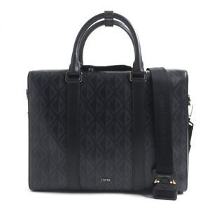 【無料郵送/関税込/正規品】 Dior Briefcase Black CD Diamond B Dior cd diamond briefcase - Gem